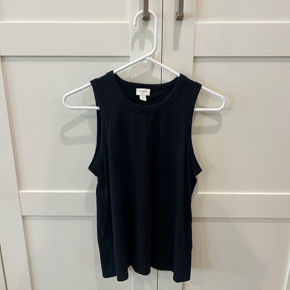 J. Crew Black Sleeveless Muscle Tee